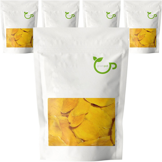 그린팟 건조 망고 슬라이스, 200g, 5개
