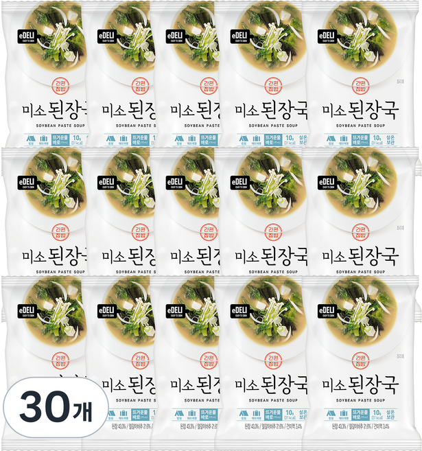 이델리 동림푸드 동결건조 미소된장국, 10g, 30개