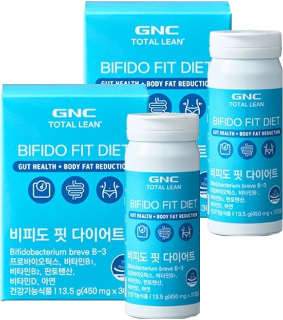 GNCTOTALLEAN 비피도 핏 다이어트 유산균, 30정, 2개