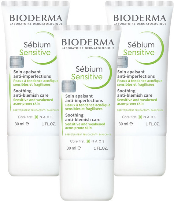 바이오더마 세비엄 센서티브 크림, 30ml, 3개