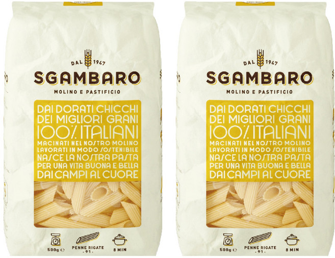 SGAMBARO 義大利筆尖麵, 2包, 500g