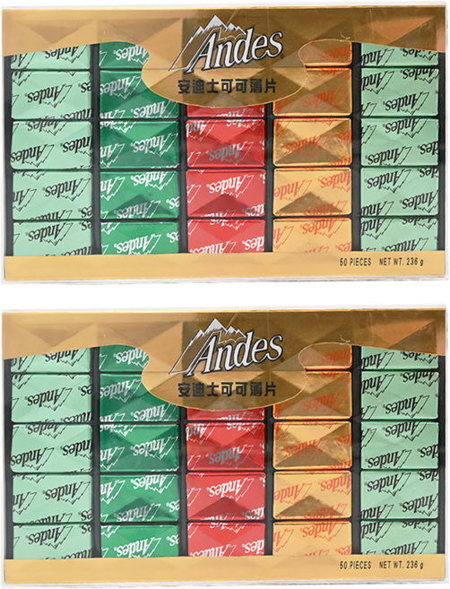 Andes 安迪士 綜合可可薄片禮盒, 236g, 2盒