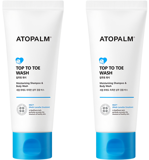 아토팜 탑투토 올인원워시, 100ml, 2개