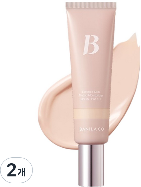 바닐라코 에센스 스킨 톤업 BB 틴티드 모이스처라이저 크림 SPF50+ PA++++, 01 로지, 35ml, 2개
