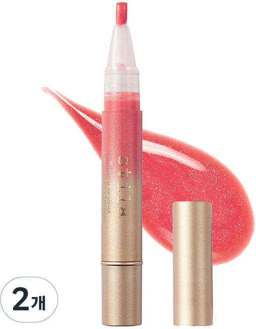 스틸라 플럼핑 립글레이즈, 다비나, 2개, 3.5ml