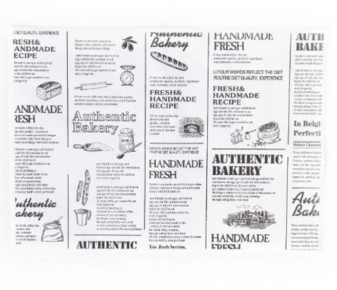 생지굿즈 베이킹 코팅유산지 흑백잡지 WP08, 500개입, 1세트