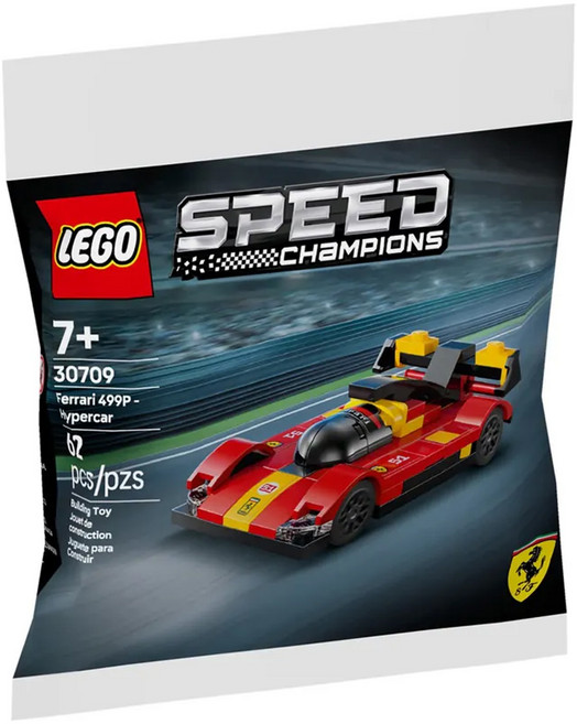 LEGO 30709 polybag 法拉利 499P 超級跑車玩具 7歲以上, 多色, 1個