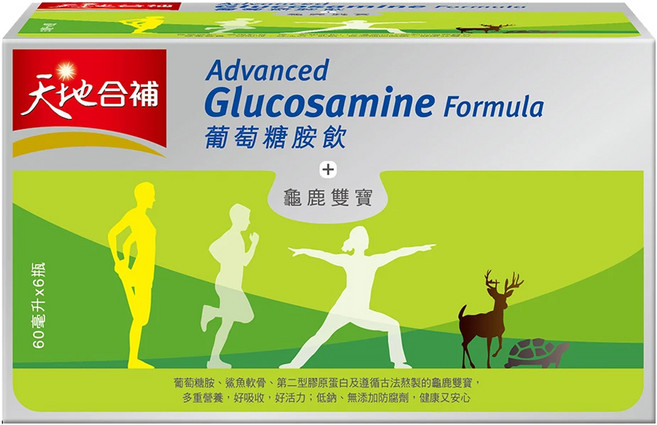 天地合補 葡萄糖胺飲禮盒, 12罐, 60ml, 1盒