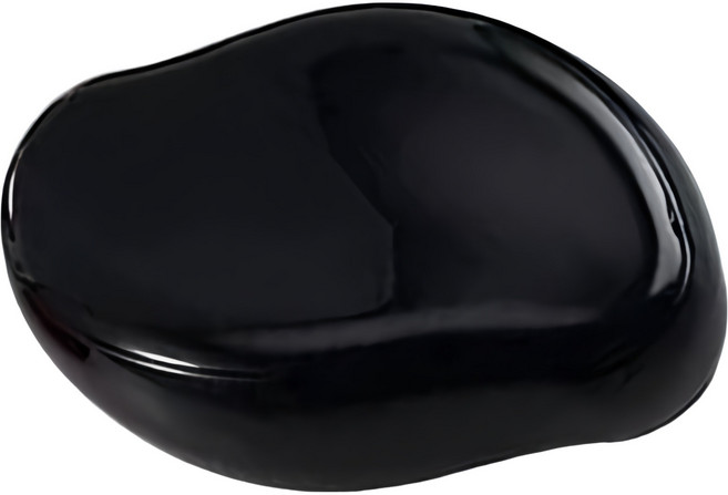 ecoomi 奈米玻璃磨腳石 黑曜石, 1個裝, 1個, 72.2g