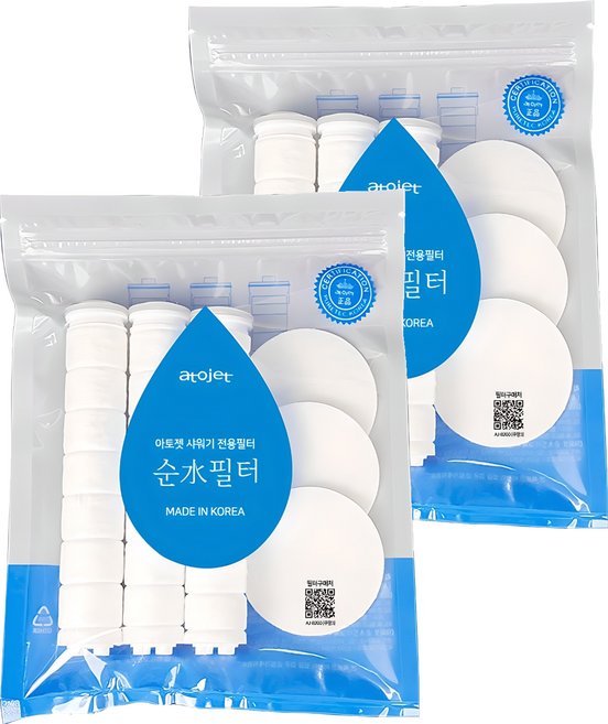 아토젯 순수필터 바디필터 3p + 헤드필터 3p, 2개