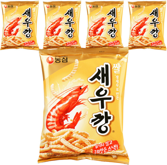 새우깡 쌀, 80g, 5개