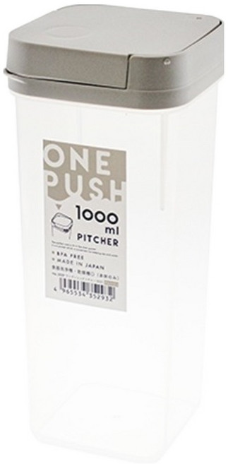 YAMADA 山田化學 冷水壺, 1個, 灰色, 1L