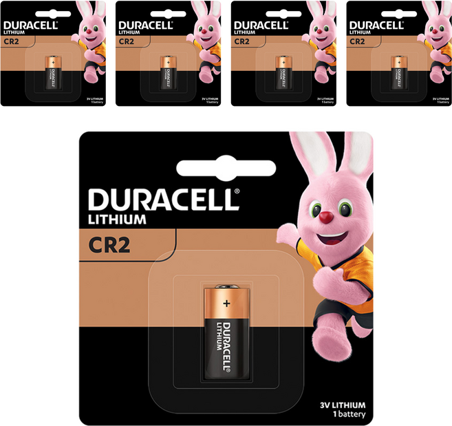 듀라셀 리튬 특수건전지 CR2, 1개입, 5개