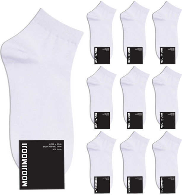 박군 남성용 신사 무지 스니커즈 양말 10족