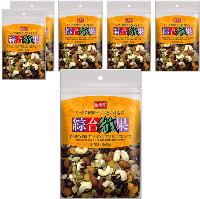 盛香珍 綜合纖果, 120g, 6包