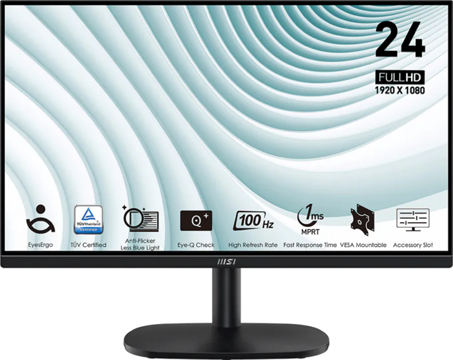 msi 微星 液晶螢幕顯示器 PRO MP245V 23.8吋 3130g, 3PC0