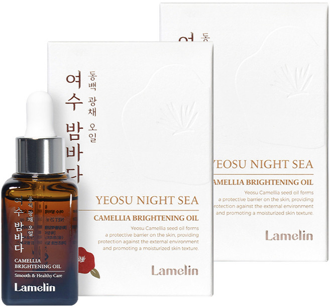 라멜린 여수 밤바다 동백 광채 오일, 25ml, 2개