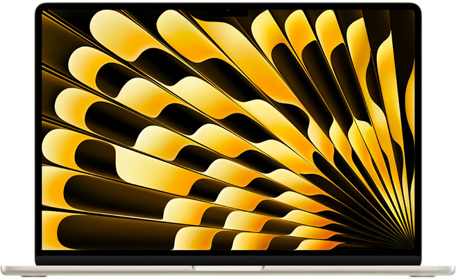 Apple 2025 Macbook Air 15.3 M4 原廠保固, MW1J3TA/A, 星光色, 256GB, 16GB, MAC OS