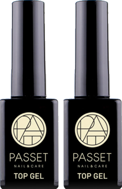 파셋 광빨 네일 탑 젤, 투명색, 10ml, 2개