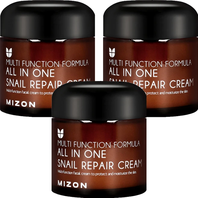 올인원 스네일 리페어 크림, 75ml, 3개 - 쿠팡
