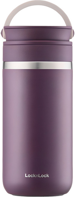 LocknLock 樂扣樂扣 都會兩用手提保溫瓶, 深夜紫, 1個, 355ml