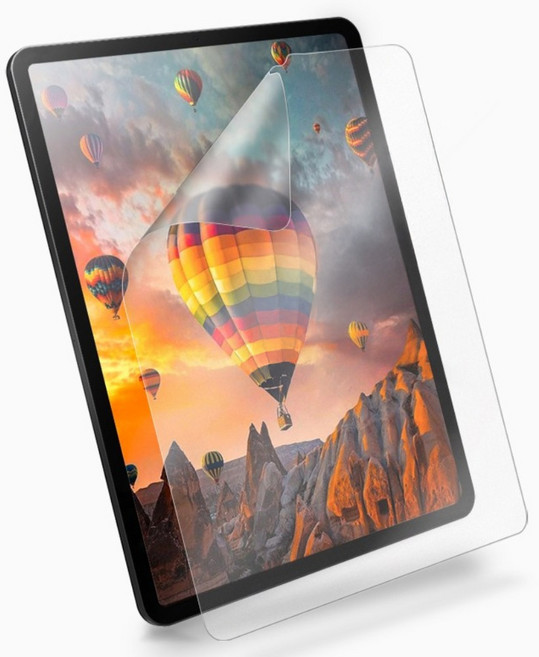 SINJIMORU 優質紙紋塗佈強化玻璃平板電腦螢幕保護貼, 透明色, 1組