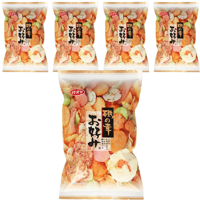 池田屋 磯幸 綜合仙貝, 110g, 5包