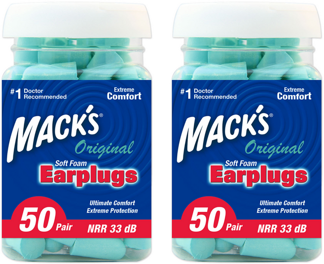 Macks 오리지널 귀마개, 2개, 50쌍