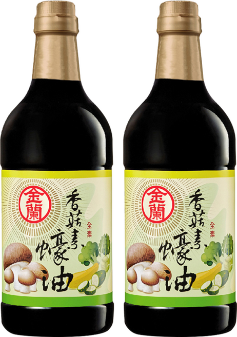 KIMLAN 金蘭 香菇素蠔油, 1L, 2瓶