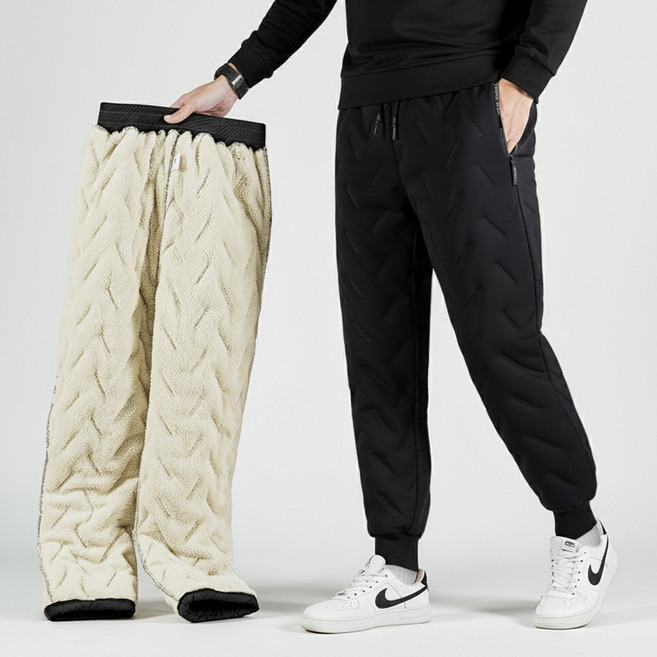 맨인모드 방한 방풍 히터 털 기모 작업복 바지 JY013