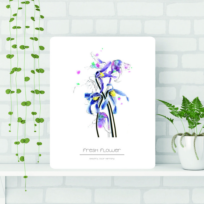 아이캔컴퍼니 국내생산 접이식 액자 테이블, 수채화