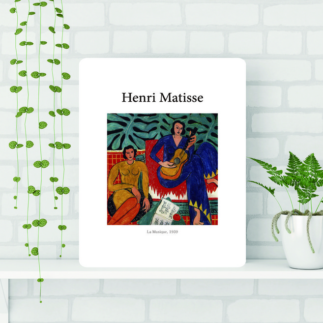 아이캔컴퍼니 국내생산 접이식 액자 테이블 중, 앙리마티스-뮤직