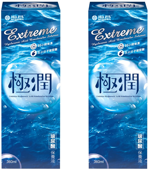 HYDRON 海昌 極潤玻尿酸保養液, 360ml, 2瓶