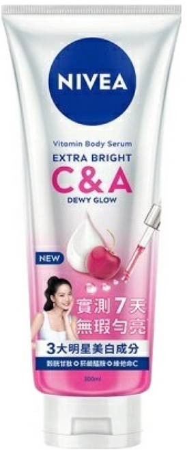 NIVEA 妮維雅 超能果萃均勻亮白精華凝乳, 1件, 300ml