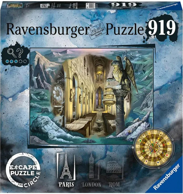 Ravensburger 維寶 Escape逃圈系列 巴黎拼圖, Escape逃圈系列 巴黎, 919片, 1盒
