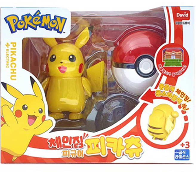 데이비드토이 체인징 피규어 피카츄, 1개