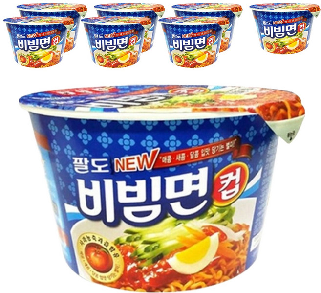 팔도비빔면 컵 115g, 8개