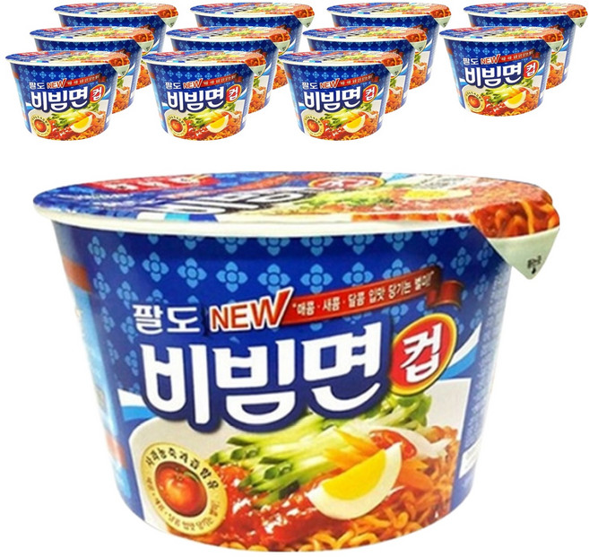 팔도비빔면 컵 115g, 12개