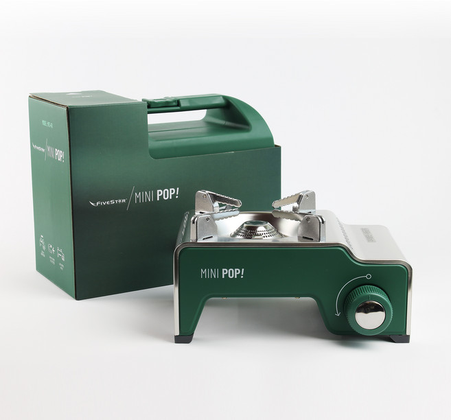엠아이티파이브스타 파이브스타 미니팝 가스 버너, 다크 그린, 1개