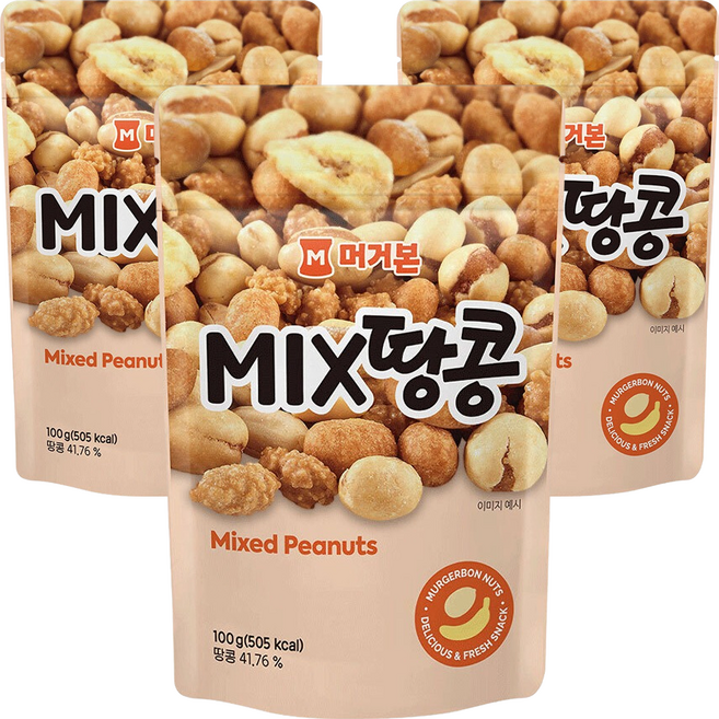 머거본 믹스땅콩, 100g, 3개