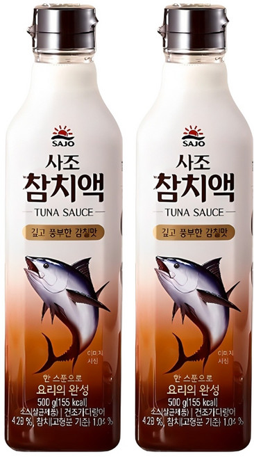 사조 참치액, 500g, 2개