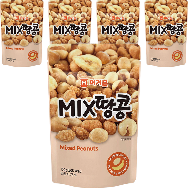 머거본 믹스땅콩, 100g, 5개