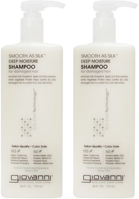 지오바니 스무스 실크 샴푸, 710ml, 2개 - 쿠팡