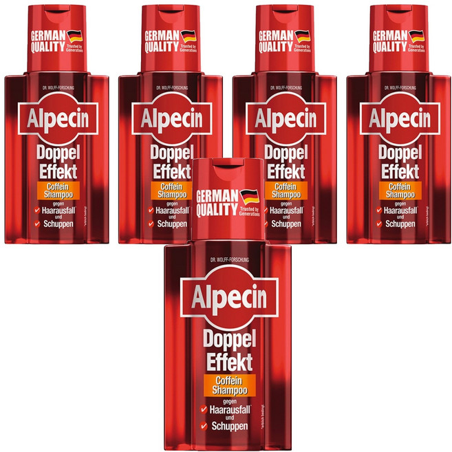 알페신 더블 이펙트 카페인 샴푸, 200ml, 5개