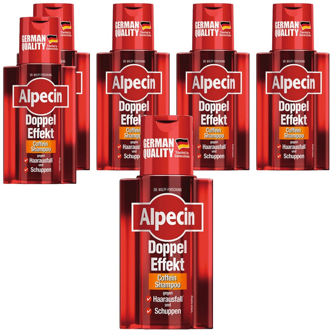 알페신 더블 이펙트 카페인 샴푸, 200ml, 6개