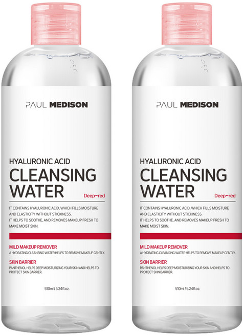 폴메디슨 히알루론산 클렌징 워터, 510ml, 2개