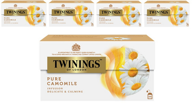 트와이닝 카모마일 티백, 1g, 25개입, 5개