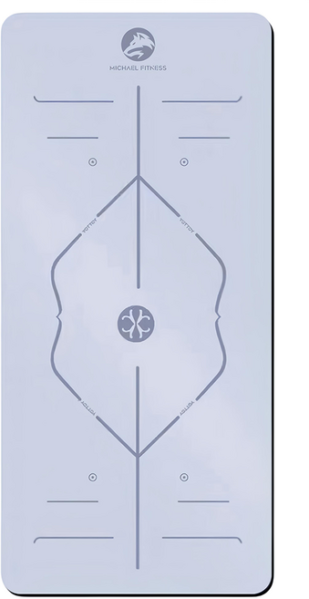 MICHAEL FITNESS 麥克健身 PU瑜珈墊, 霧霾藍, 1個