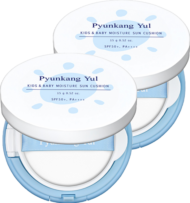 Pyunkang Yul 扁康率 兒童與嬰兒保濕防曬氣墊 SPF50+ PA++++, 2個, 15g