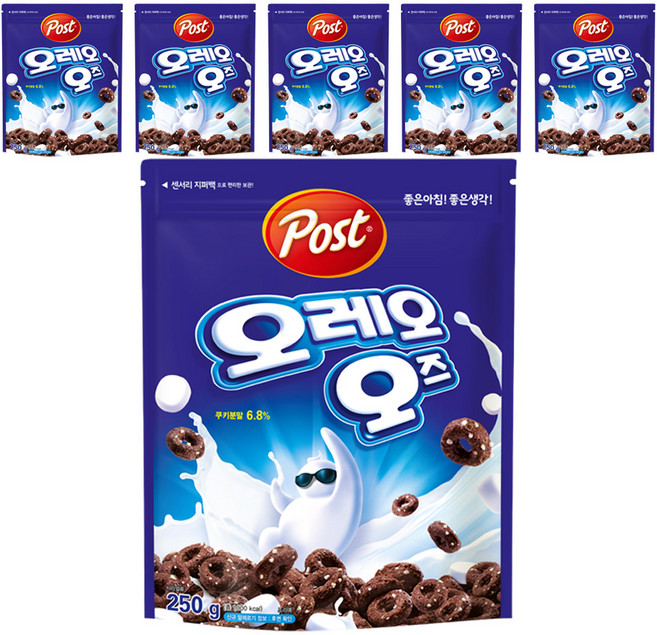 오레오오즈 시리얼, 250g, 6개